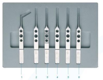 SYX6A forceps voor Micro- Chirurgie (Code No.59002 die) wordt geplaatst